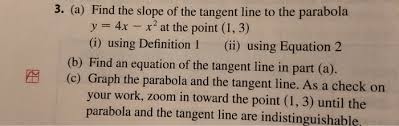 Find The Slope Of The Tangent Line To