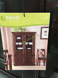 Bayside Furnishings Glass Door Bookcase