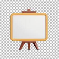 Premium Psd Isolated Whiteboard 3d Icon