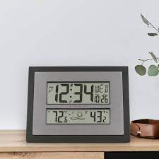 La Crosse Technology Digital Atomic Clock With Forecast Black