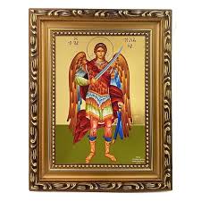 Saint Michael Framed Greek Icon 5 ¾