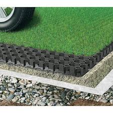 19 7 In X 19 7 In X 1 9 In Black Permeable Plastic Grass Pavers For Parking Lots Driveways 4 Pieces 11 Sq Ft