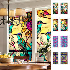 1 2x 3d Flower Birds Colorful Window