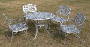 Cast Aluminum Garden Table Chair Set At