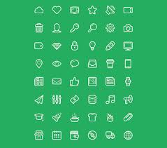 Free Sets Of Flat Glyph Icons For
