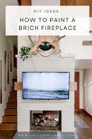 How To Paint A Brick Fireplace Step By