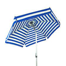 6 5 Ft Royal Blue And White Deluxe Italian Patio Umbrella