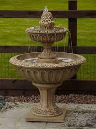 Pineapple Two Tier Stone Fountain