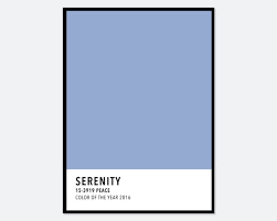 Serenity Baby Blue Color Card Art Print
