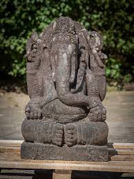 Old Lavastone Ganesha Statue From Indonesia
