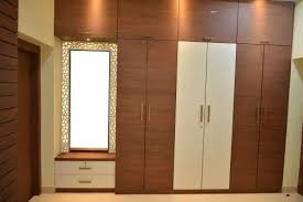 Wooden Wall Mounted Wardrobe With