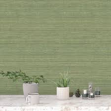 Evergreen Grasscloth Wallpaper Green