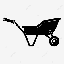 Garden Wheelbarrow Icon Simple Vector