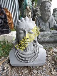 Stone Adiyogi Shiva Statue Temple
