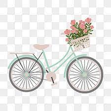 Bicycle With Flowers Png Transpa