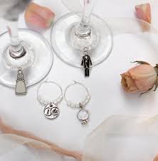 Wedding Wine Charms For Bride Groom