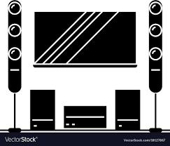 Cinema Room Home Theater Icon Royalty