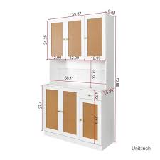 Linen Cabinet With Rattan Doors