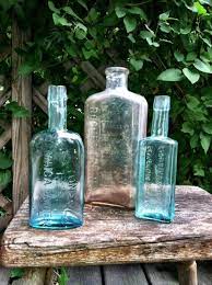 Three Antique Bottles Uk