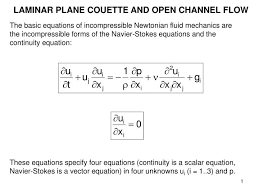 Ppt Laminar Plane Couette And Open