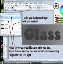 Glass Text With Filling Text Effects