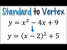 Standard Form To Vertex Form