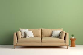 Living Room With Light Brown Sofa