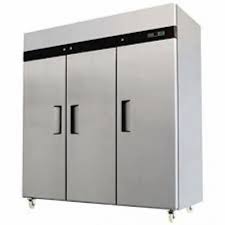 Three Door Commercial Refrigerator At