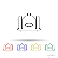 Vga Cable Multi Color Style Icon