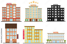 Hotel Hotel Icon Hostel Icon Flat