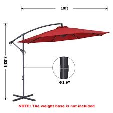 Steel Cantilever Offset Patio Umbrella