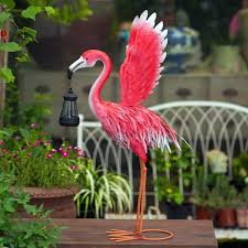 Goodeco Pink Metal Flamingo Garden