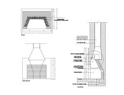 Fireplace Design Cad Drawing
