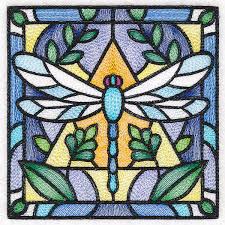 Stained Glass Garden Dragonfly