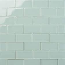 Ivy Hill Tile Contempo Seafoam 3 In X 6 In X 8 Mm Polished Glass Subway Tile 32 Pieces 4 Sq Ft Box