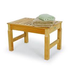 24 Inch Teak Shower Stool Westminster