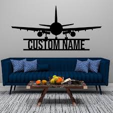 Personalized Airplane Name Metal Sign