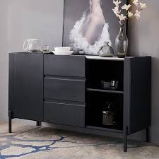 Black Modern Buffet Table Sintered