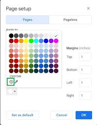 How To Change Page Color In Google Docs