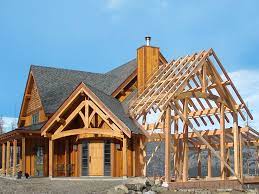 Log Home And A Timber Frame Home