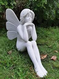 Warrior Garden Ornament Sitting Fairy