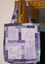 Purple Garden Gate Bag Front