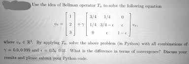 Bellman Operator T To Solve