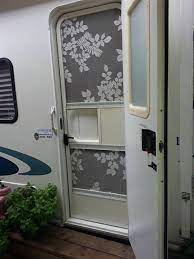 Lacy Screen Door On Travel Trailer