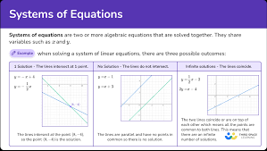 Systems Of Equations Math Steps