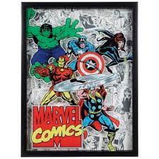 Vintage Avengers Framed Wall Decor