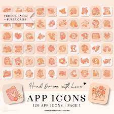 Peach Ios 14 Icons Cottagecore Peach