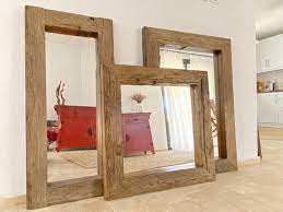 Large Floor Mirror Rustic Wood Decor