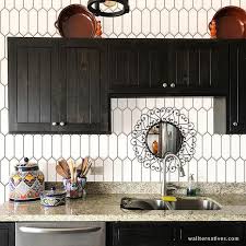 Hexagon Subway Tile Removable Wallpaper