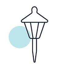 Icon Of A Solarpowered Lamp For Small